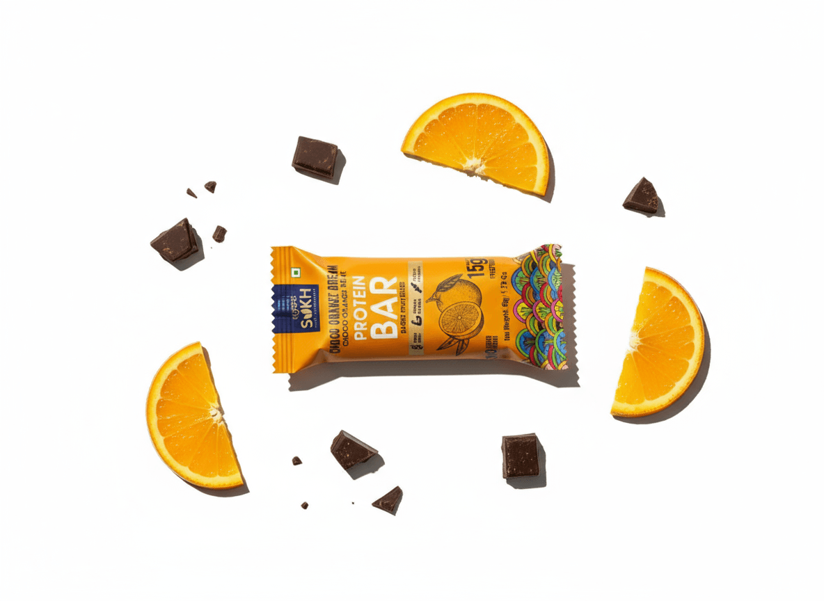 Ingrano Sukh Choco Orange Protein Bar