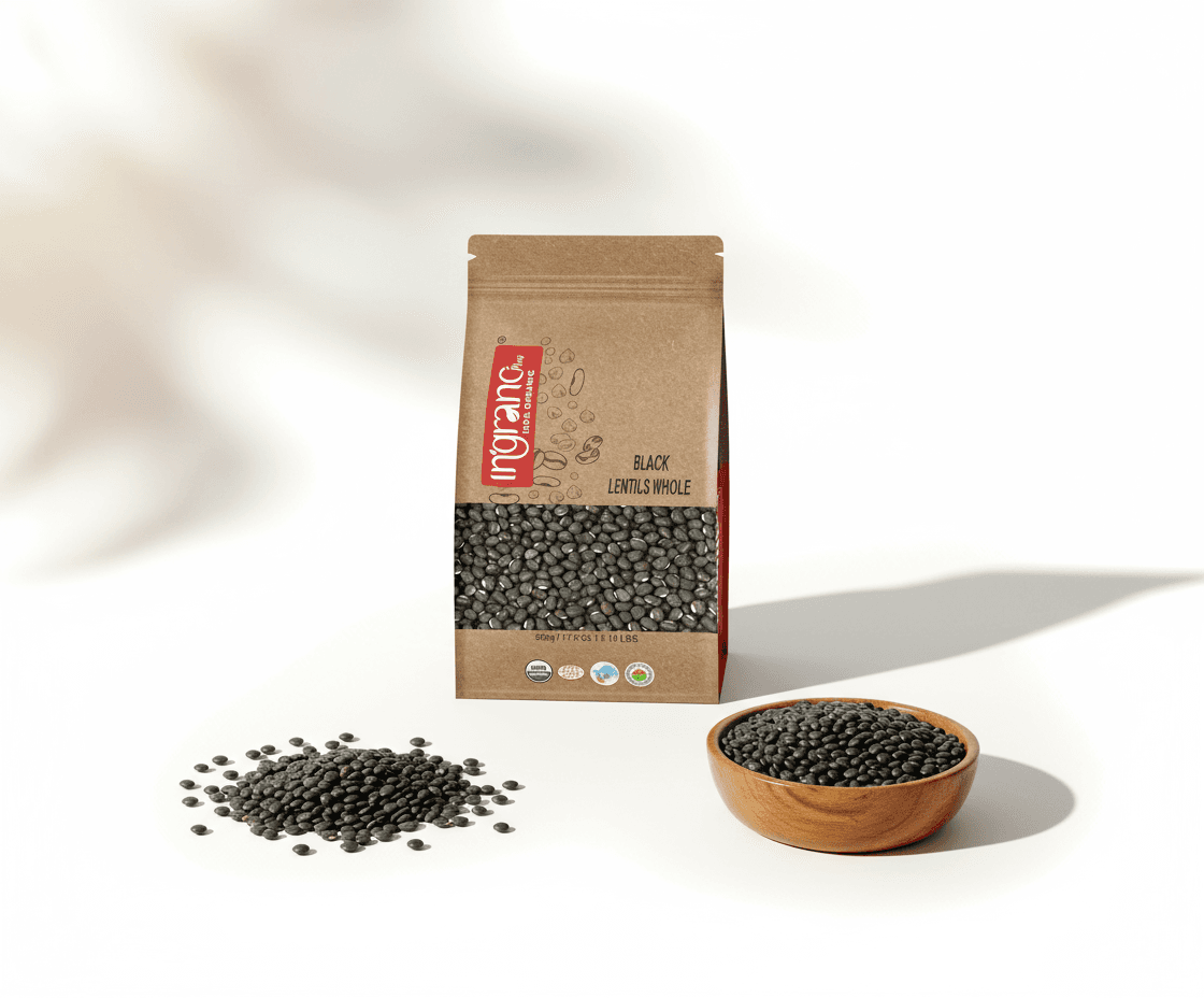 Ingrano Black Lentils Whole